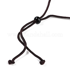 Ожерелья с резным клевером из натурального жадеита&nbsp;NJEW-F321-01