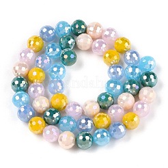 Гальванические стеклянные бусины&nbsp;X-GLAA-Z006-01F