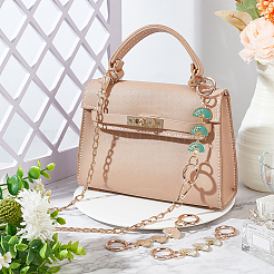 3 шт. 3-цветный веер с цветочным сплавом и эмалированными звеньями для удлинителей ремешка для кошелька&nbsp;FIND-WR0009-38