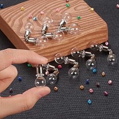 Прозрачные стеклянные желающие подвески&nbsp;GLAA-YW0001-02P