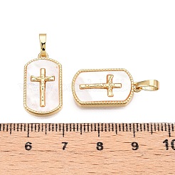 Подвески из латуни и ракушек&nbsp;KK-N254-207G