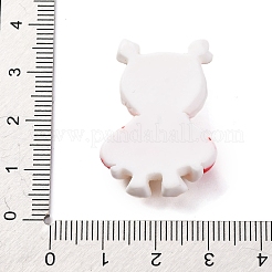 Кабошоны из непрозрачной смолы с рождественской уткой&nbsp;RESI-Q010-03C