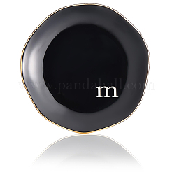 Круглая керамическая тарелка для украшений&nbsp;AJEW-WH20067-015B