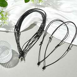 20 шт. 2-х цветный вощеный полиэстеровый шнур для изготовления ожерелий&nbsp;NJEW-FS00015