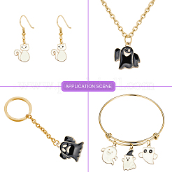 70шт 14 стиля хэллоуин подвески из сплава эмали&nbsp;ENAM-CJ0002-18