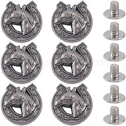 8 пакетик декоративных заклепок из сплава&nbsp;BUTT-CP0001-11