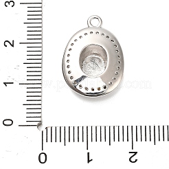 Латунные микро проложить кубического циркония подвески&nbsp;KK-L229-030P