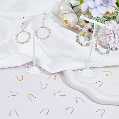 200 шт. 2-х цветные крючки для сережек из нержавеющей стали 304&nbsp;STAS-BBC0008-53