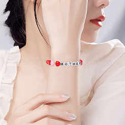 Наборы непрозрачных акриловых бусин на тему дня матери&nbsp;MACR-SP0001-40