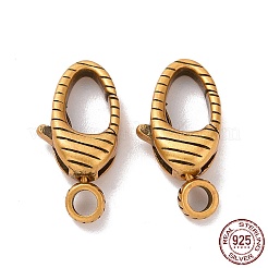 925 поворотная застежка из стерлингового серебра&nbsp;STER-D036-09AG