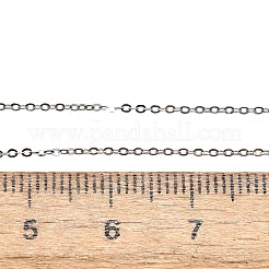 Антикоррозийные гальванопокрытые родием ожерелья из стерлингового серебра с цепочкой-кабелем&nbsp;X-NJEW-N0048-46-18