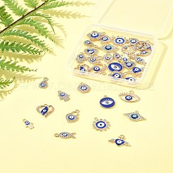 36шт 18 стиля сплава эмалевые подвески&nbsp;ENAM-FS0002-87