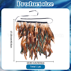 Накидка из натуральных перьев в готическом стиле&nbsp;AJEW-WH20067-017B