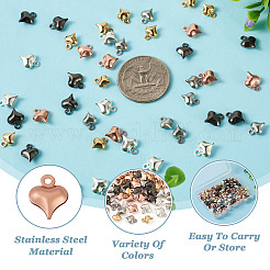 100 шт. подвески из нержавеющей стали 5-х цветов&nbsp;STAS-BT0001-14