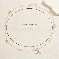 Длинные ожерелья из французского сплава с прозрачными кубическими циркониями&nbsp;QU7479