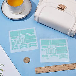 2 лист самоклеящихся наклеек с картинками из полиэтилена&nbsp;STIC-WR0001-01