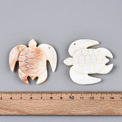 Резные подвески из натуральных пресноводных ракушек&nbsp;SHEL-N038-33