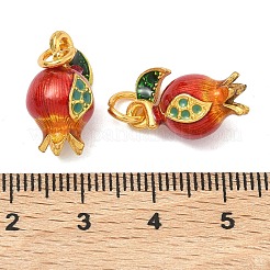 Подвески в виде фруктов из сплава с эмалью&nbsp;ENAM-B037-11G-01