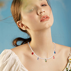 200 шт. 10 стиля прозрачных стеклянных подвесок&nbsp;GLAA-GA0001-67