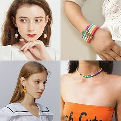 Наборы для самостоятельного изготовления эластичных браслетов на тему Хэллоуина&nbsp;DIY-SC0014-25A