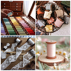 15 шт. 3-х видов деревянных швейных и вышивальных ниток&nbsp;SENE-TA0001-01