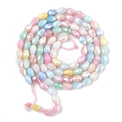 Стеклянные бусины с гальваническим покрытием &nbsp;EGLA-U004-01