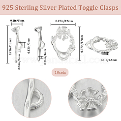 10 шт. экологически чистые латунные застежки-тоглы&nbsp;KK-BBC0009-94