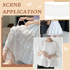 5 ярд полиэстеровой плиссированной кружевной ленты&nbsp;OCOR-BC0006-80B