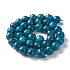 Бусы из натурального белого нефрита имитация апатита&nbsp;LS-G-I299-F10-10mm