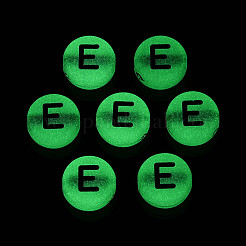 Светящиеся матовые акриловые бусины&nbsp;FACR-T008-02E