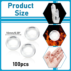 100 шт. сферические бусины из натурального кварца&nbsp;G-NB0005-51C