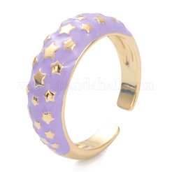 Манжеты из латуни с эмалью&nbsp;RJEW-I077-14G