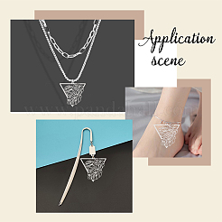 40 шт. филигранные подвески из нержавеющей стали 201&nbsp;STAS-UN0042-12