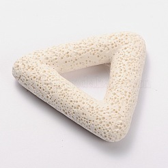 Большие треугольные подвески из синтетического лавового камня&nbsp;G-O025-04A