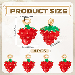 4 шт. Подвески из сплава с эмалью&nbsp;ENAM-LP0002-10