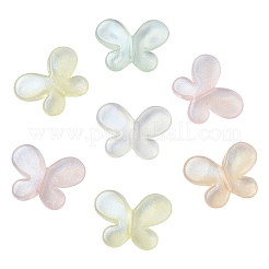 100 шт. 5 цвета прозрачные бусины из смолы&nbsp;RESI-YW0004-46