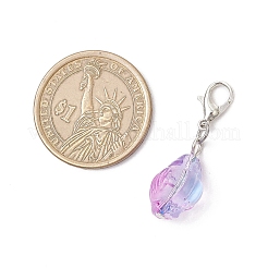 Раковина прозрачная краска-спрей стеклянная подвеска украшения&nbsp;HJEW-JM03527-01