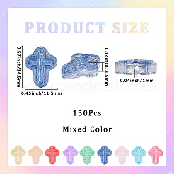 150 шт. прозрачные стеклянные бусины-спрей для краски&nbsp;GLAA-SC0002-67