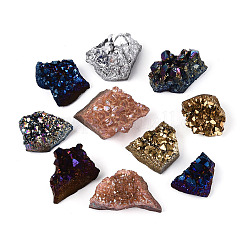 8~12 шт. гальванически покрытая натуральная аметистовая жеода в форме рога изобилия.&nbsp;G-N360-03A