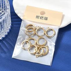 Латунные серьги-кольца из прозрачного кубического циркония&nbsp;XGR0155G-95G