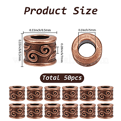 50 шт. европейские бусины в тибетском стиле&nbsp;FIND-SP0004-62