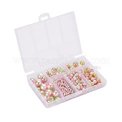 497шт 5 стиля радуги абс пластик имитация жемчуга&nbsp;OACR-YW0001-09C