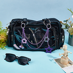 Акриловая звезда подвеска железная цепочка сумка декоративные цепи&nbsp;HJEW-OC00300