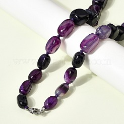 Ожерелья из окрашенного натурального агата кубической формы&nbsp;NJEW-C113-01A