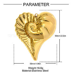 Большие подвески из нержавеющей стали 304&nbsp;STAS-OY004-83G