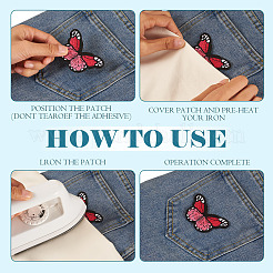 1 упаковка полиэстеровой ткани для вышивки с термоприклеиваемыми/пришивными заплатками&nbsp;DIY-TA0013-52