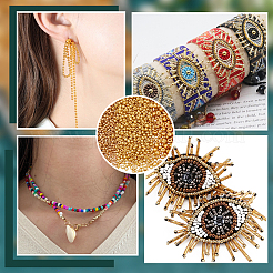 3 стиль 2966 шт стеклянные бусины&nbsp;SEED-HY0001-18