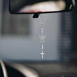 3 шт. подвеска в виде креста из сплава и стекла&nbsp;HJEW-DR00206