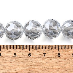 Прозрачные стеклянные бусины гальваническим пряди&nbsp;EGLA-N002-34E-F03