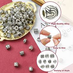 100шт 10 стиля европейские бусины из сплава в тибетском стиле&nbsp;FIND-CJ0003-73